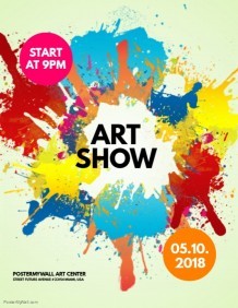 1 360 Customizable Design Templates For Art Exhibition PosterMyWall Flyers Free