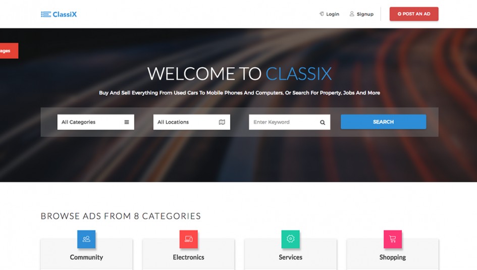 10 Best Free Classified Ads And Listing Website Templates Template Bootstrap