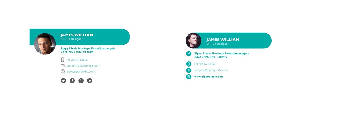 10 Free Email Signature Templates With Elegant Designs On Pantone Download