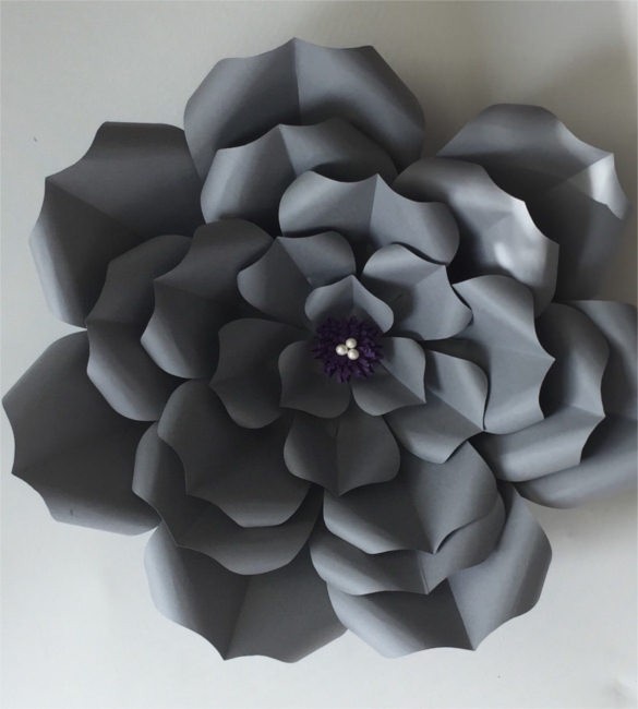10 Paper Flower Templates Free Sample Example Format Download