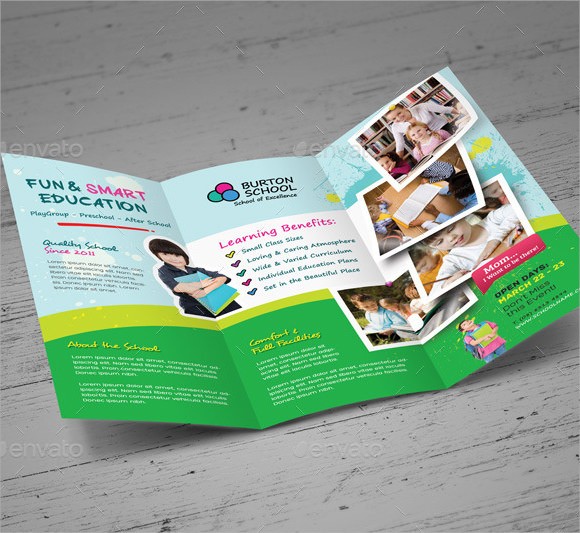 10 Preschool Brochures Sample Templates Brochure Ideas