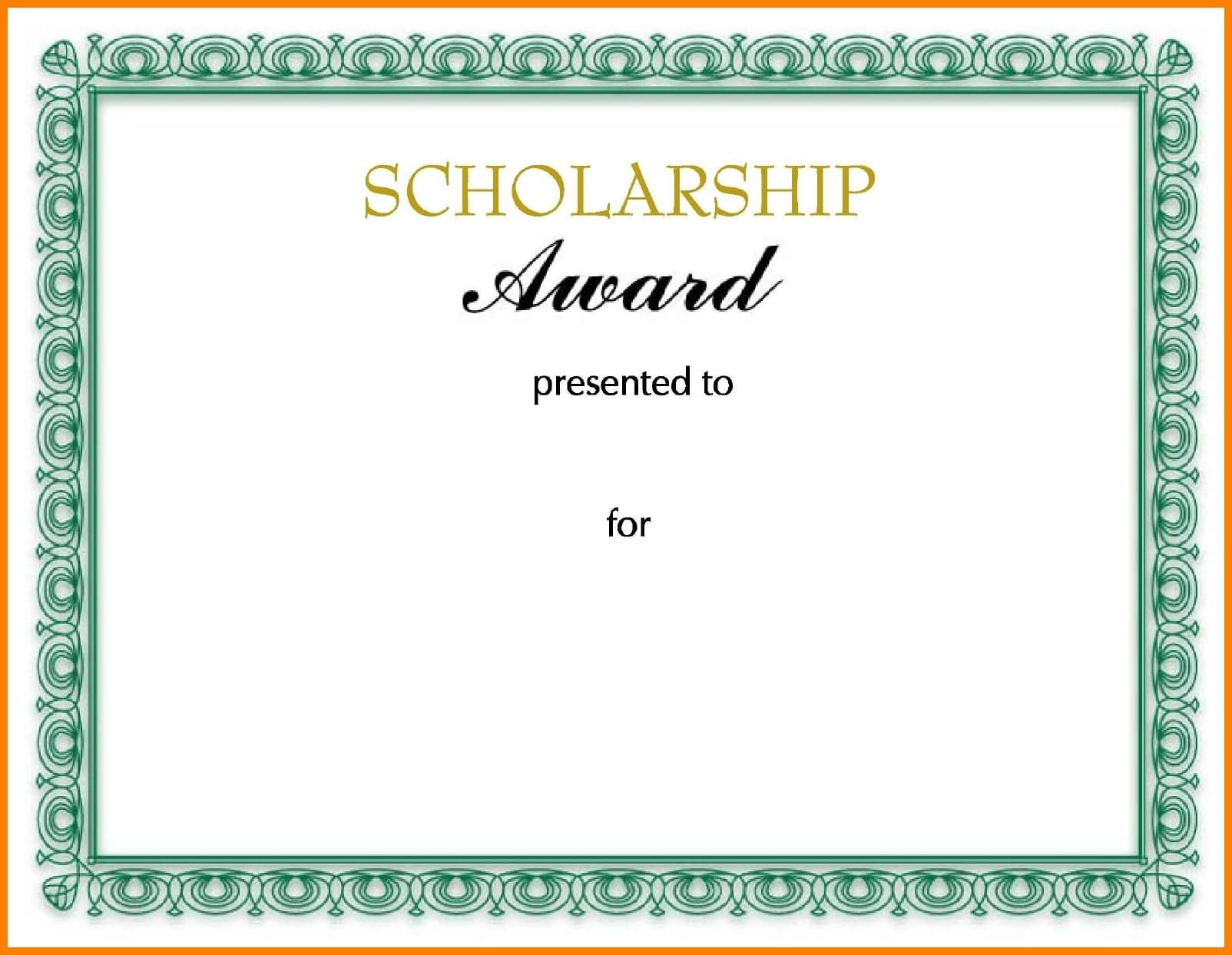10 Scholarship Award Certificate Examples PDF PSD AI Formats For