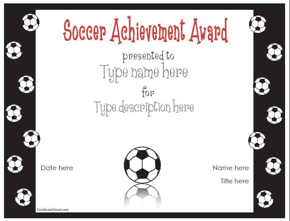 10 Soccer Award Certificate Examples PDF PSD Templates