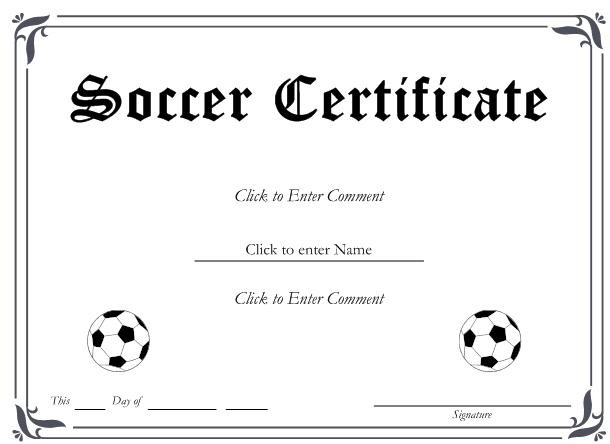 10 Soccer Award Certificate Examples PDF PSD Templates