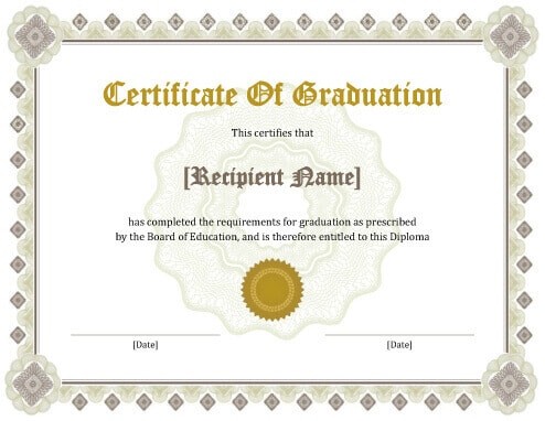 11 Free Printable Degree Certificates S Phd Certificate