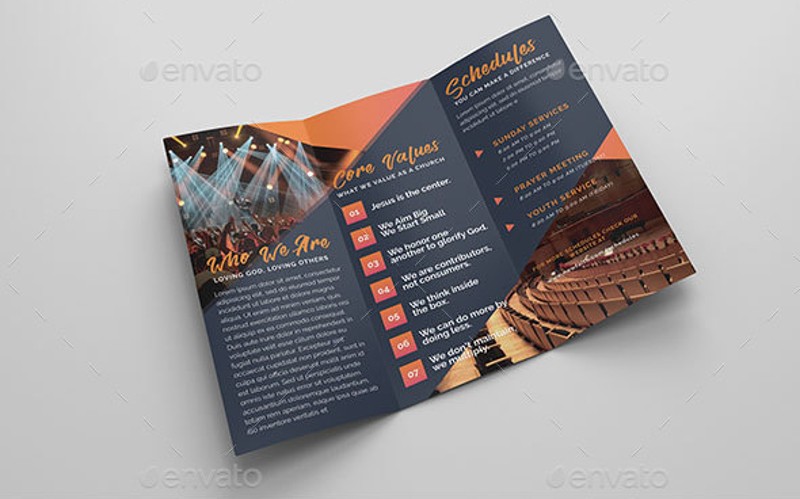 12 Church Brochure Designs Examples PSD AI EPS Vector
