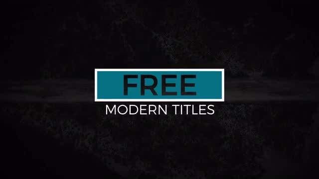12 Free Modern Titles After Effects Templates Motion Array