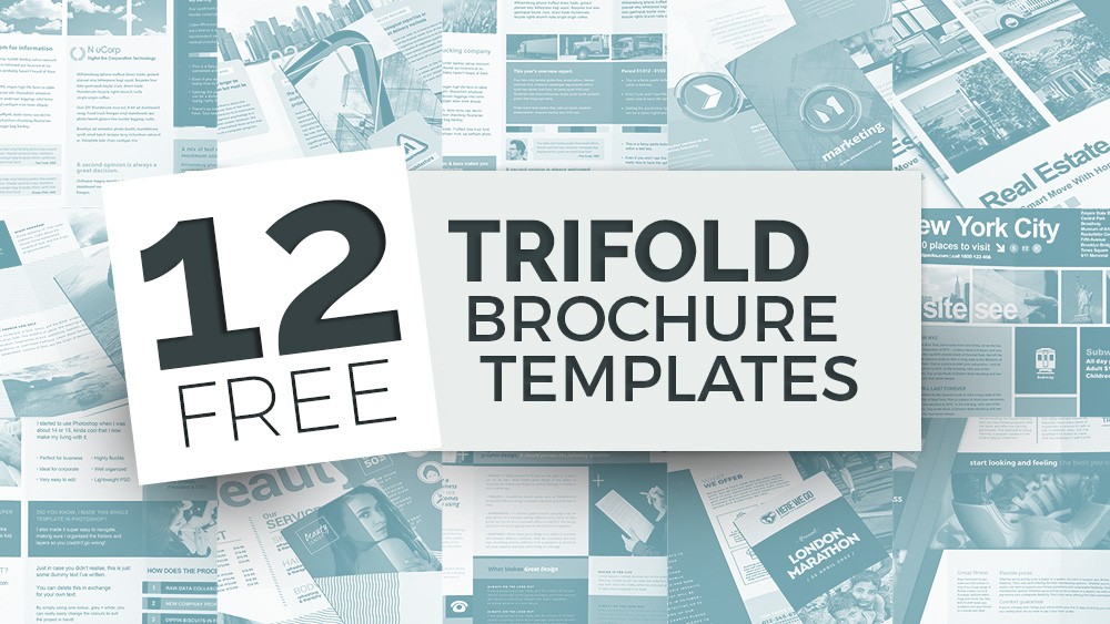 12 Free Tri Fold Brochure Templates For Photoshop Illustrator Template Psd