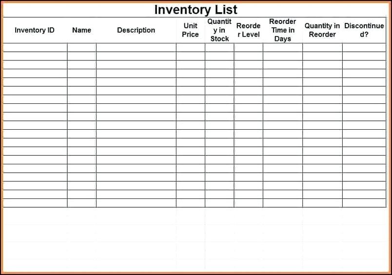 12 Restaurant Inventory Spreadsheets Excel Spreadsheet
