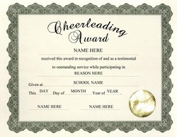 13 Images Of Cheer Certificates Template Free Netpei Com Cheerleading Certificate