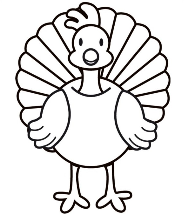 13 Turkey Shape S Coloring Pages PDF DOC Free Printable