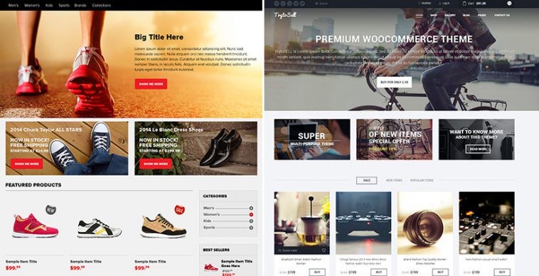 15 Fresh And Free Ecommerce Templates In PSD Psd