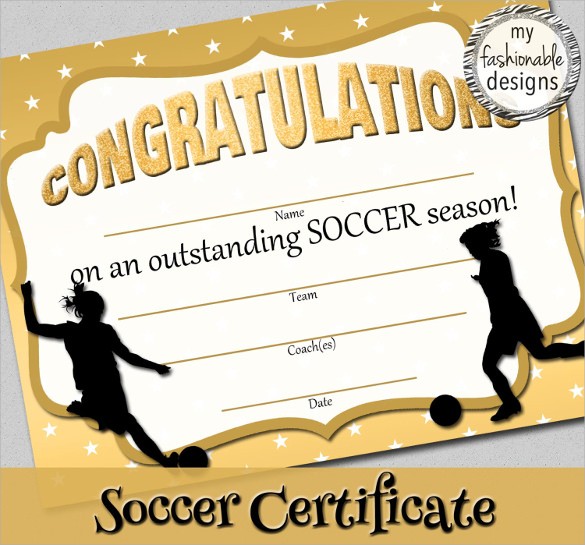 15 Soccer Certificate Templates To Download