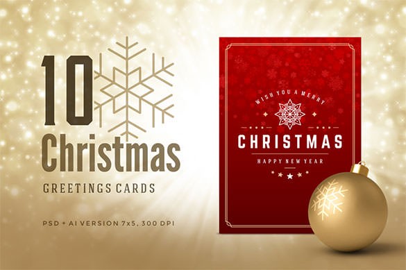 150 Christmas Card Templates Free PSD EPS Vector AI Word Cards Psd