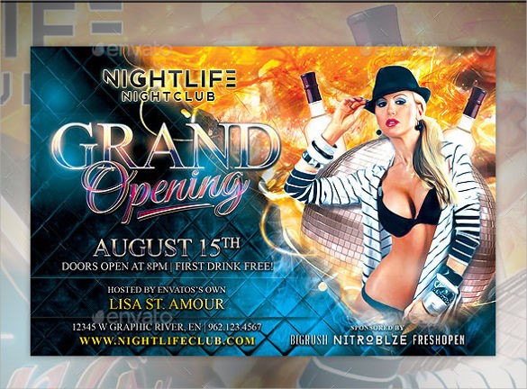16 Grand Opening Flyer Templates Sample