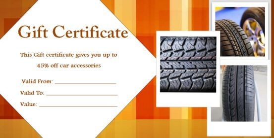 16 Personalized Auto Detailing Gift Certificate S Automotive