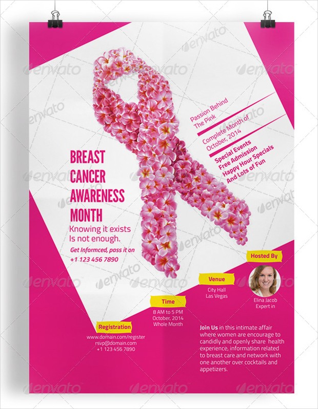 18 Breast Cancer Awareness Flyer Templates Printable PSD AI Brochure