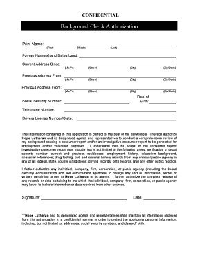 18 Printable Background Check Form Pdf Templates Fillable