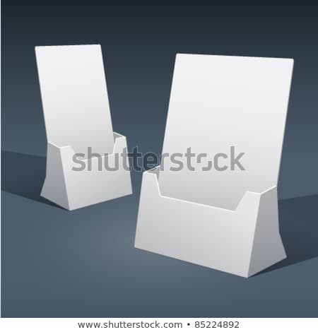 2 Sizes Blank Brochure Holder Template Stock Vector Royalty Free Paper