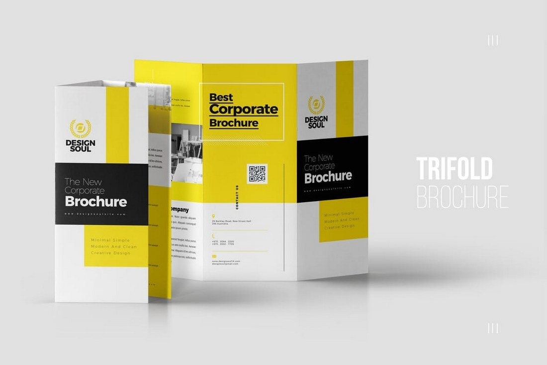 20 Best Tri Fold Brochure Templates Word InDesign Design Shack