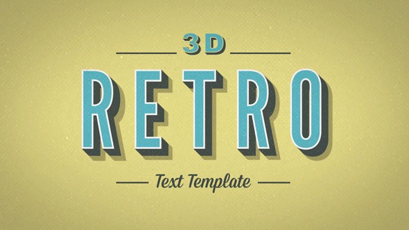 20 Cool 3D Typography After Effects Templates Pixel Curse Ae Text