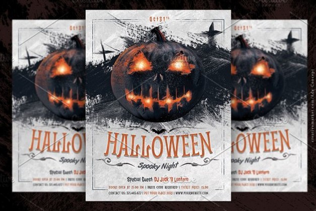 20 Free Halloween Flyers PSD Templates UTemplates Flyer