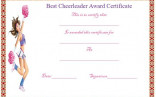 20 Free Printable Cheerleading Certificate Templates For Coaches Wording