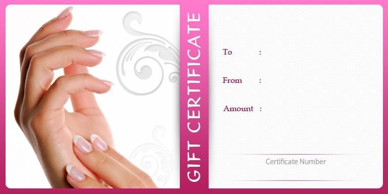 20 Gift Certificate Templates Factory Nail Template