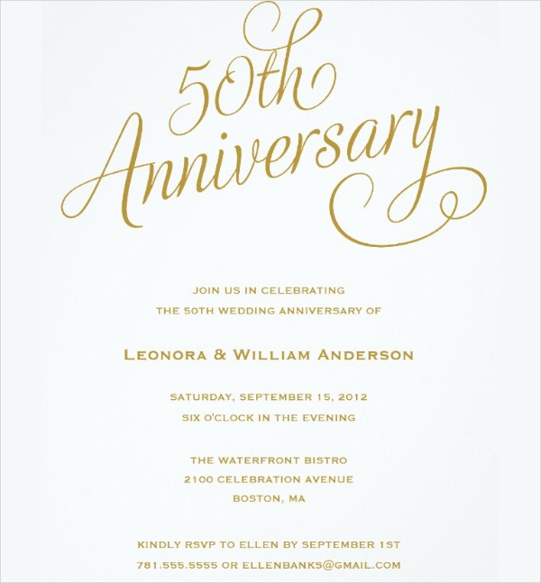 20 Wedding Anniversary Invitation Card S Which Will Melt 50th Certificate