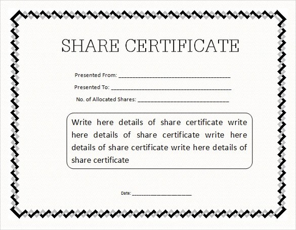 21 Share Stock Certificate Templates PSD Vector EPS Free Template Canada