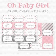 22 Best Printable Buffet Labels Images On Pinterest Print Baby Shower Food