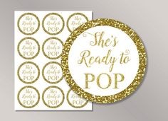 22 Best Ready To Pop Images On Pinterest Baby Shower Favours Stickers