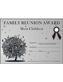 23 Best Awards Images On Pinterest Family Gatherings Reunion Award Certificates