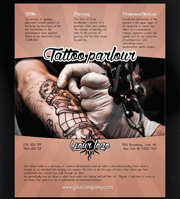 23 Best Tattoo Flyer Templates Free Premium Download Template