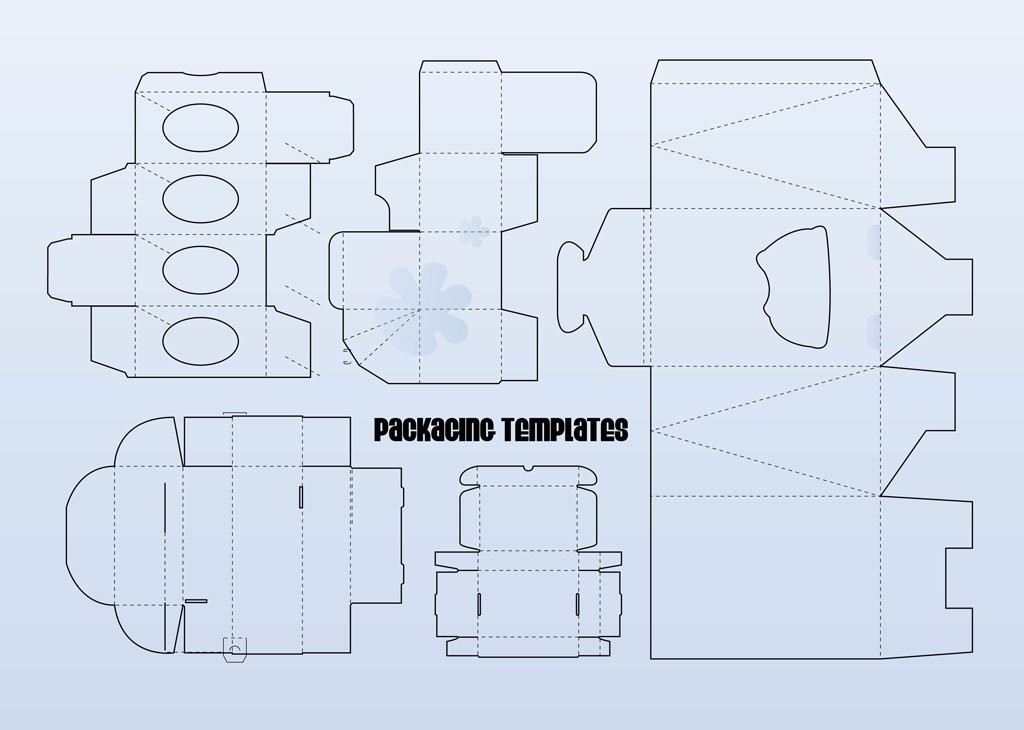 25 Plus Free Paper Box And Bag Templates Download