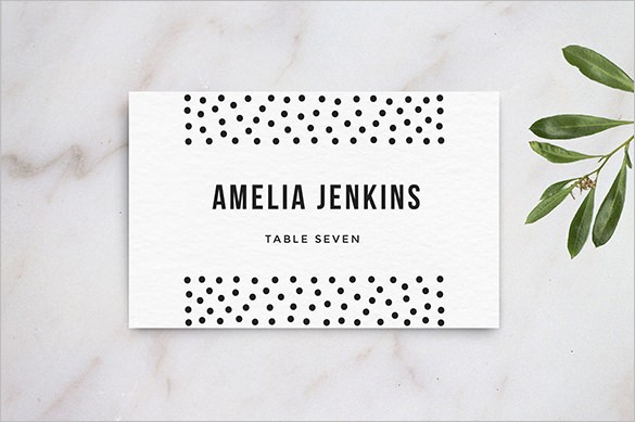 25 Wedding Place Card Templates Free Premium Template Download