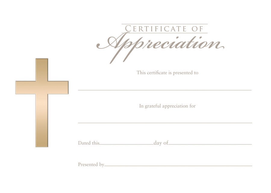 27 Images Of Religious Certificate Appreciation Template Christian