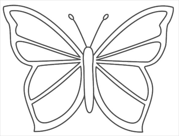 28 Butterfly Templates Printable Crafts Colouring Pages Free Download