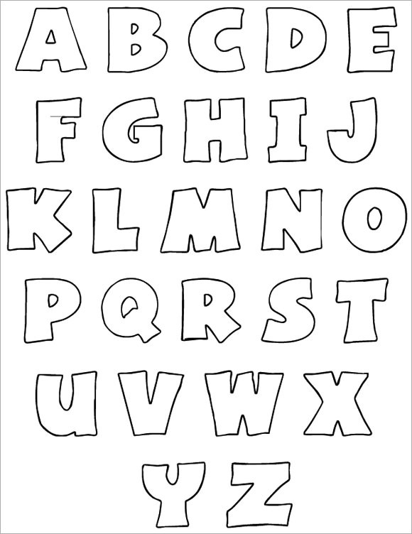 30 Alphabet Bubble Letters Free Templates Abc