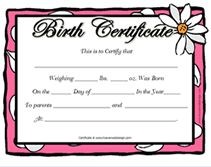 30 Best Reborn Baby Birth Certificates You Print Images On Pinterest Certificate For Dolls