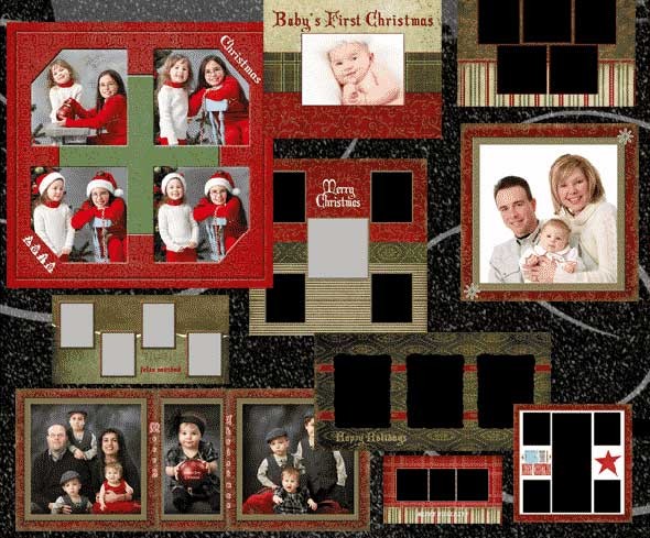 30 Free PSD Christmas Card Templates DesignMaz For Photoshop