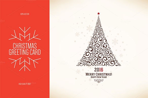 30 New Year Greeting Card Templates Free PSD EPS Ai Christmas Eps