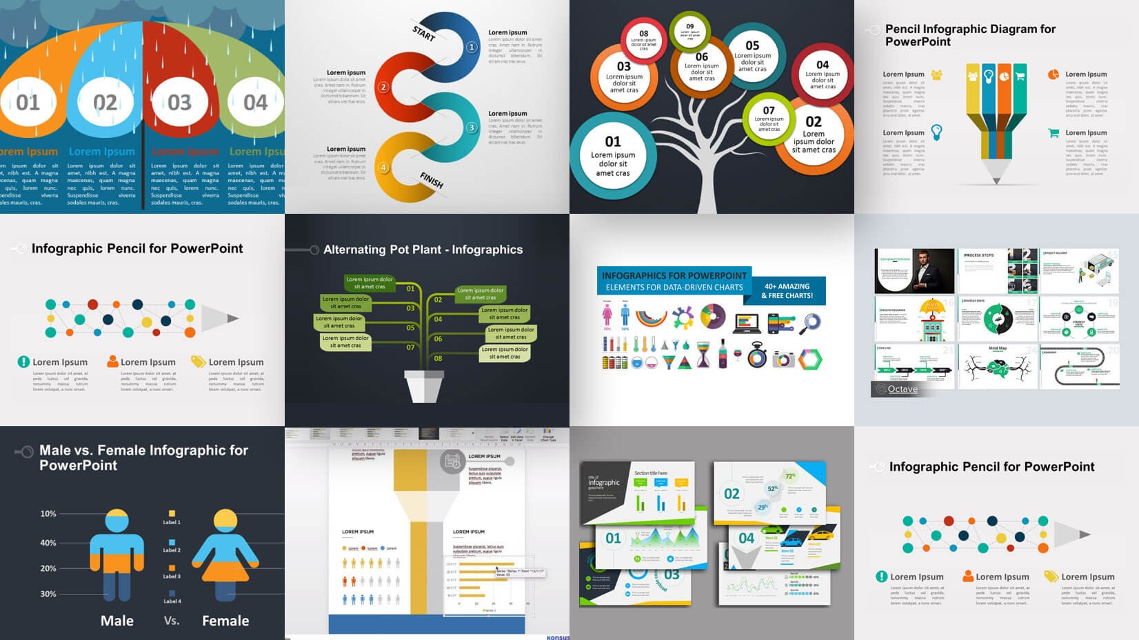 35 Free Infographic PowerPoint Templates To Power Your Presentations Amazing