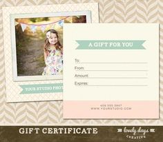 37 Best Gift Certificate Ideas Images On Pinterest