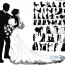 4 Designer Wedding Figures Silhouette Vector Free Download