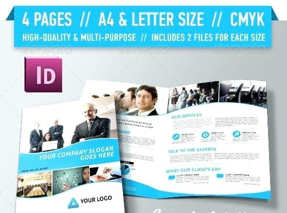 4 Page Brochure Template Free Tadlifecare Com Multi