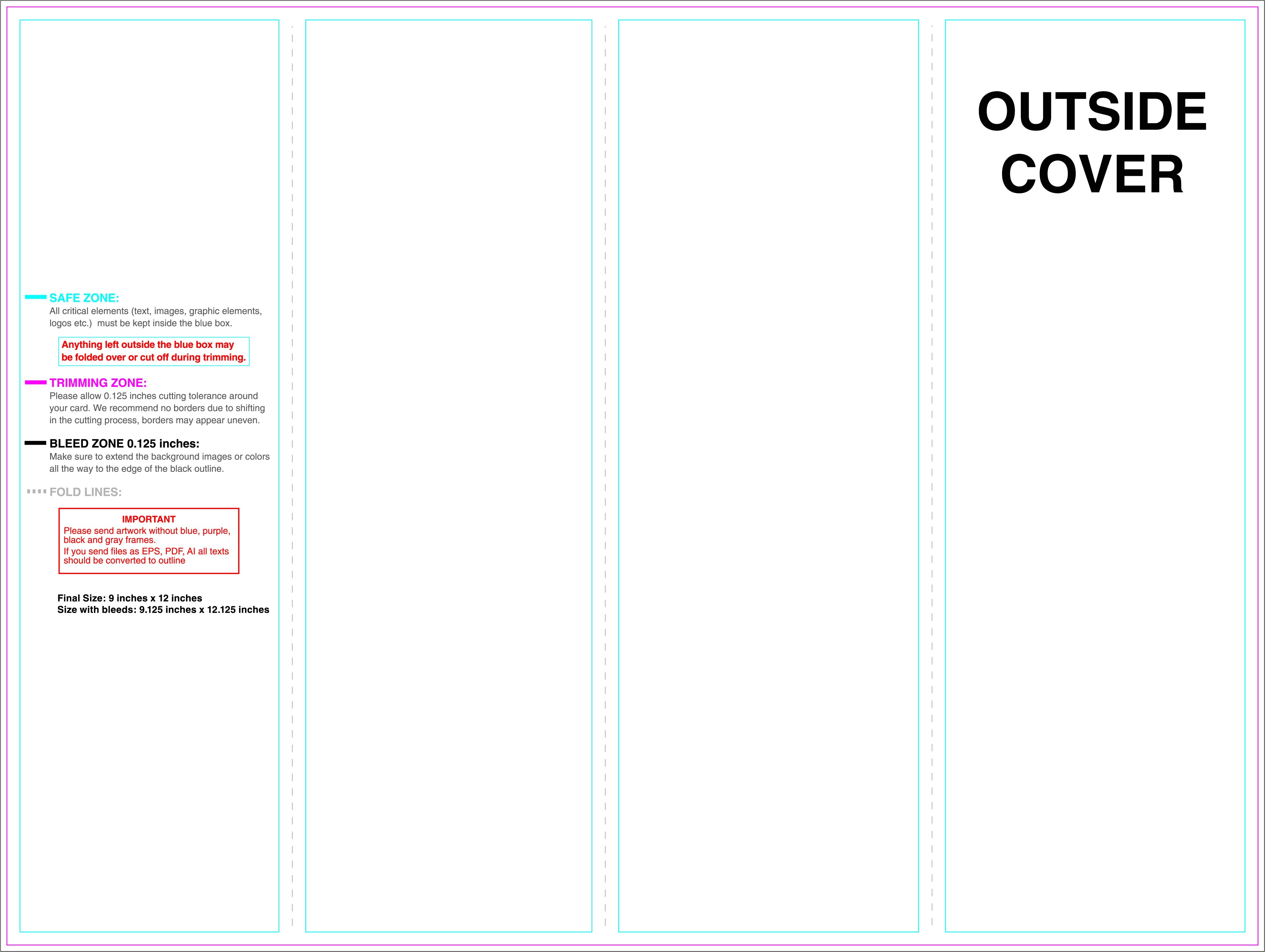 4 Panel Brochure Template Free Download The Hakkinen Outline
