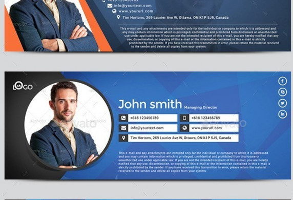 40 Best Email Signature Templates PSD HTML Download Layerbag Html Template Free