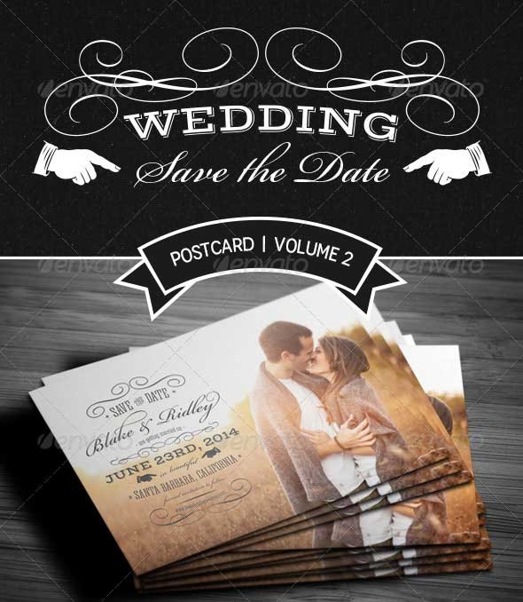 40 Best Wedding Invitation PSD Templates DesignMaz Save The Date Template Psd