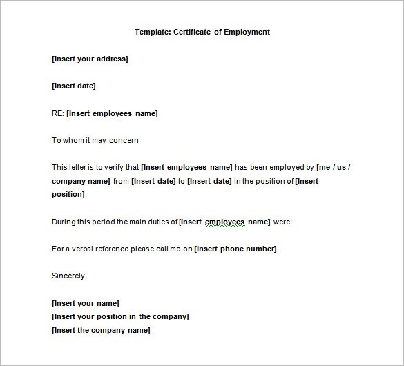 40 Employment Certificates PDF DOC Free Premium Templates Certificate Of Service Template Word